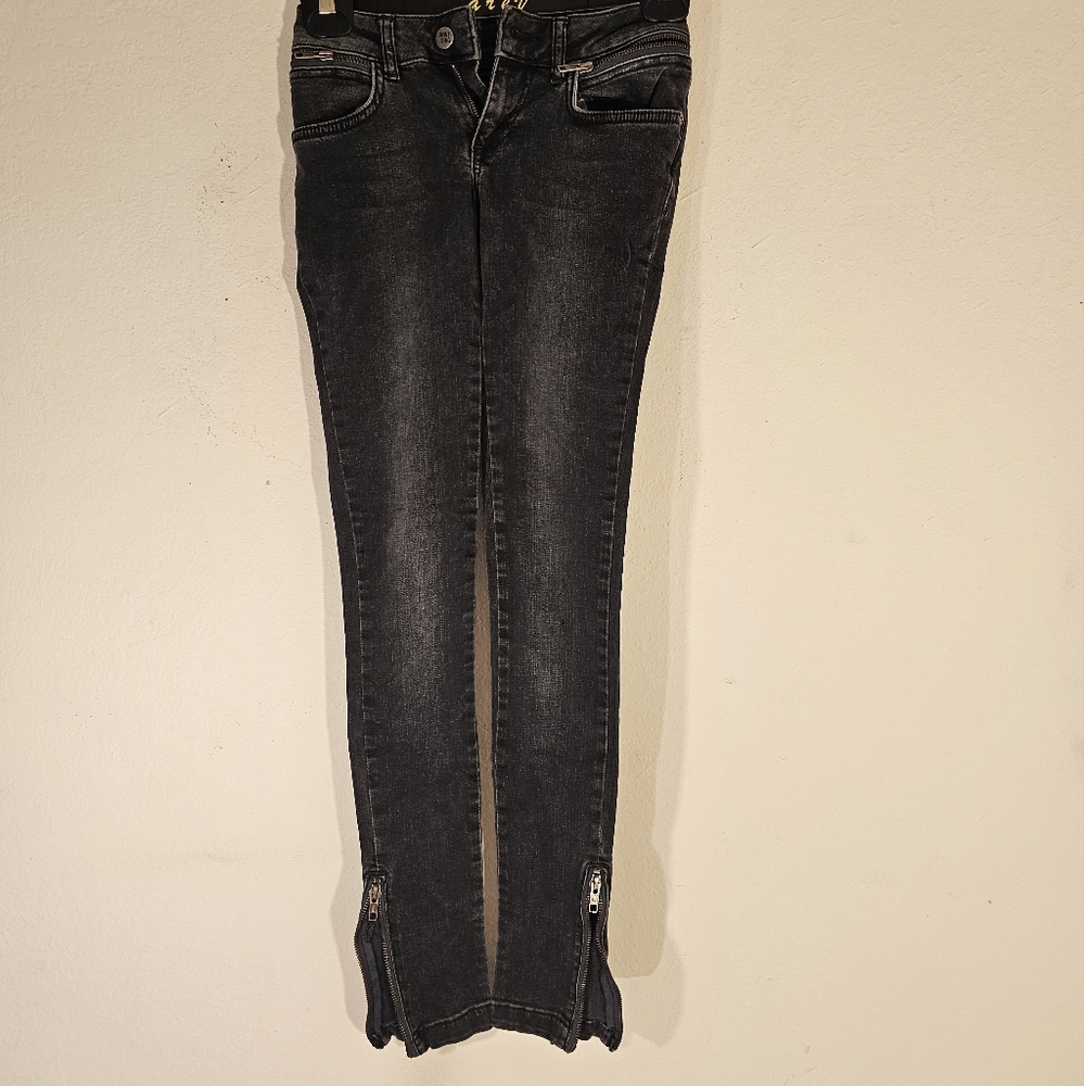 Anine Bing Charcoal Skinny Jeans